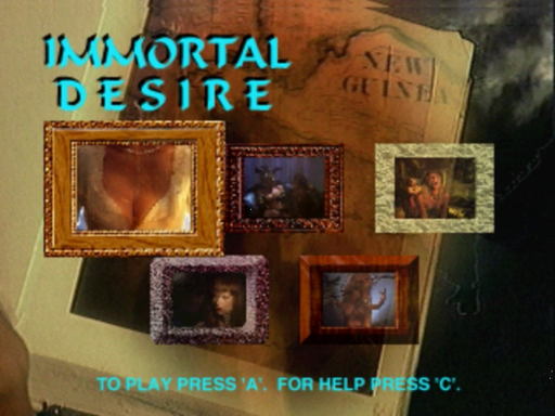 Immortal Desire title screen for 3DO
